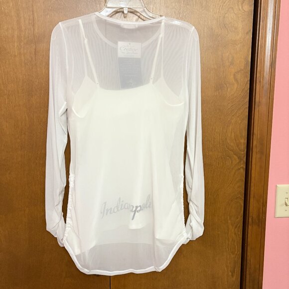 NFL Indianapolis Colts "Double Team" Cami Top W/ Mesh Overlay - Size: Large -NWT - Picture 2 of 16